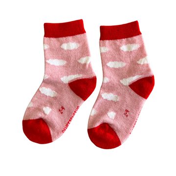 Baby Merino Adventure Socks | Light Pink Clouds