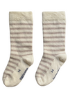 Baby Merino Long Socks | Sand Stripe