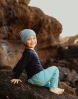 Kids Merino Beanie | Blush