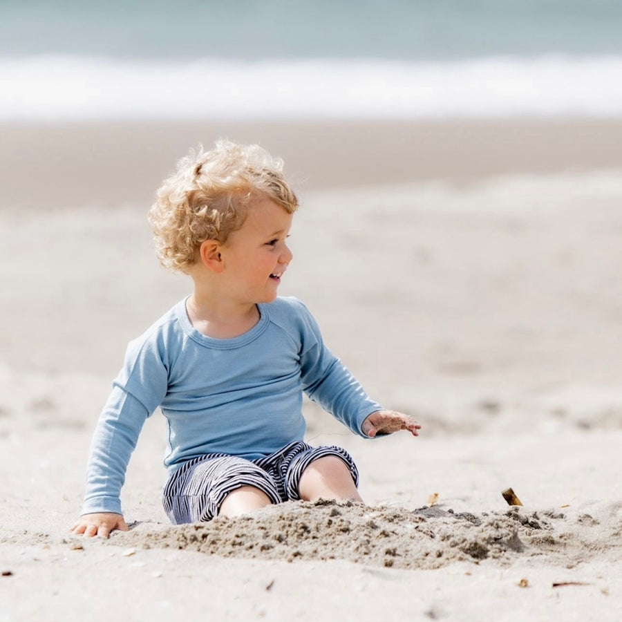 Baby Merino Long Sleeve Top | Sky Blue