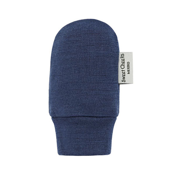 Newborn Merino Mittens | Navy