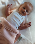Baby Merino Envelope Neck Singlet | Indigo
