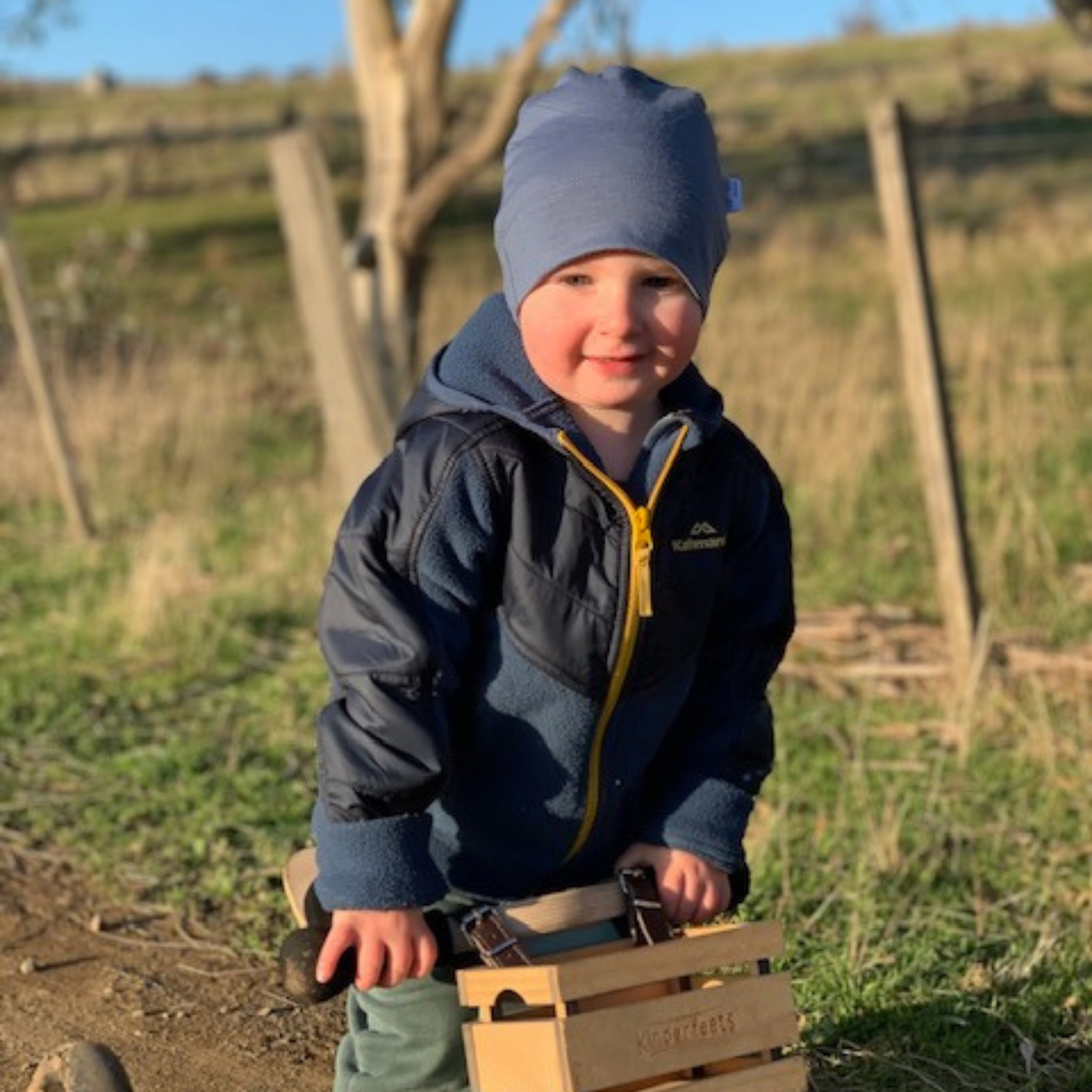 Kids Merino Beanie | Sky Blue