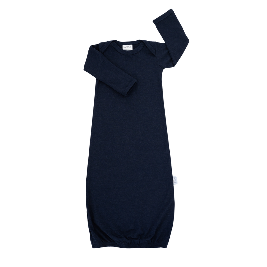 Baby Merino Envelope Neck Nightie | Indigo