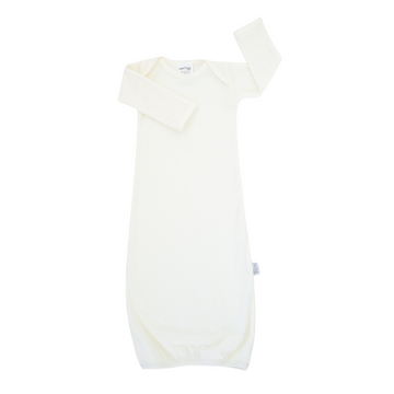 Baby Merino Envelope Neck Nightie | Vanilla