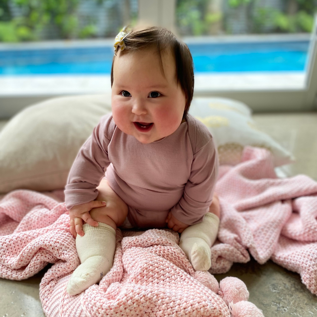 Long Sleeve Bodysuit | Blush